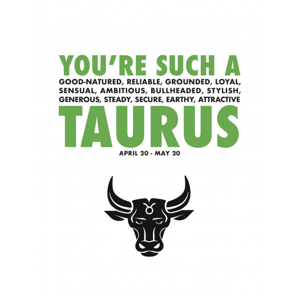 Taurus greeting card from the AstroCards collection.