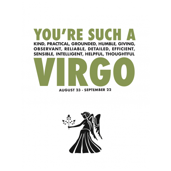Virgo greeting card from the AstroCards collection.