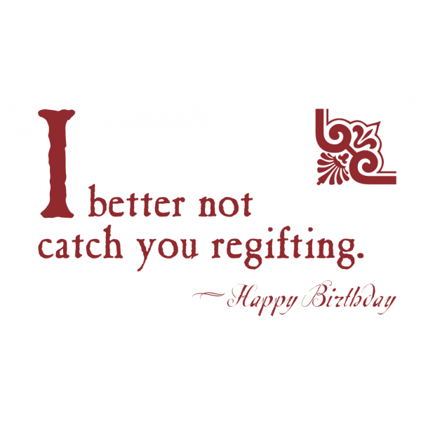 Birthday greeting card from the Blunt Cards collection.