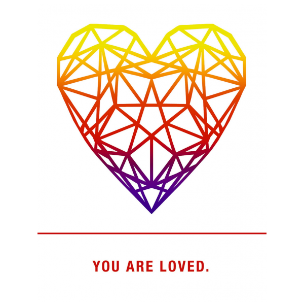 You are loved greeting card from the Empowerments collection.