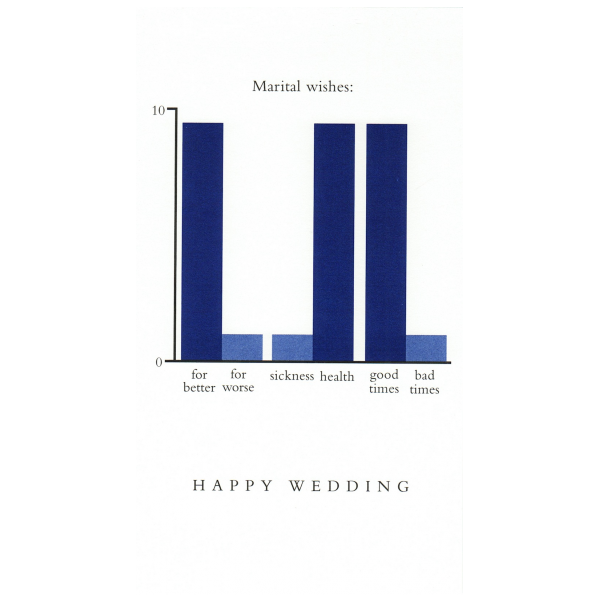 Wedding greeting card from the Graphitudes collection.