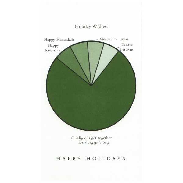 Holiday Wishes greeting card from the Graphitudes collection.