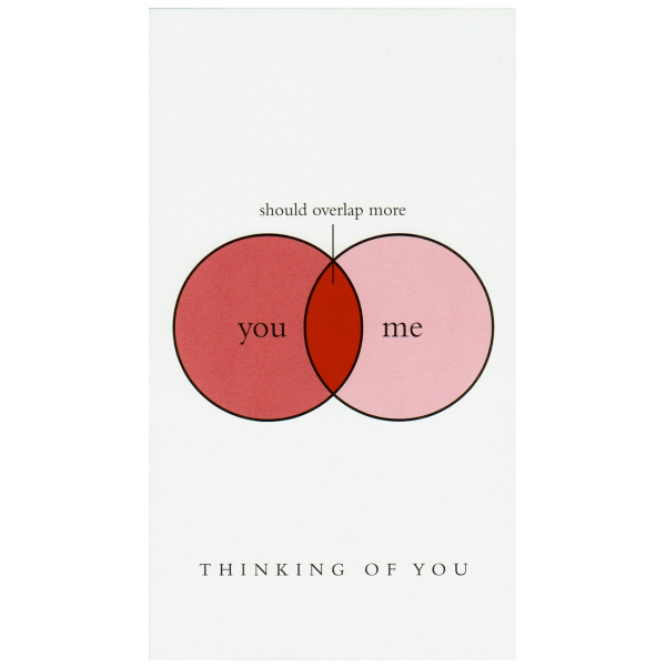 Thinking of You greeting card from the Graphitudes collection.