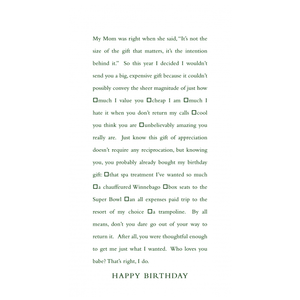 Happy Birthday greeting card from the Clever Cards collection.