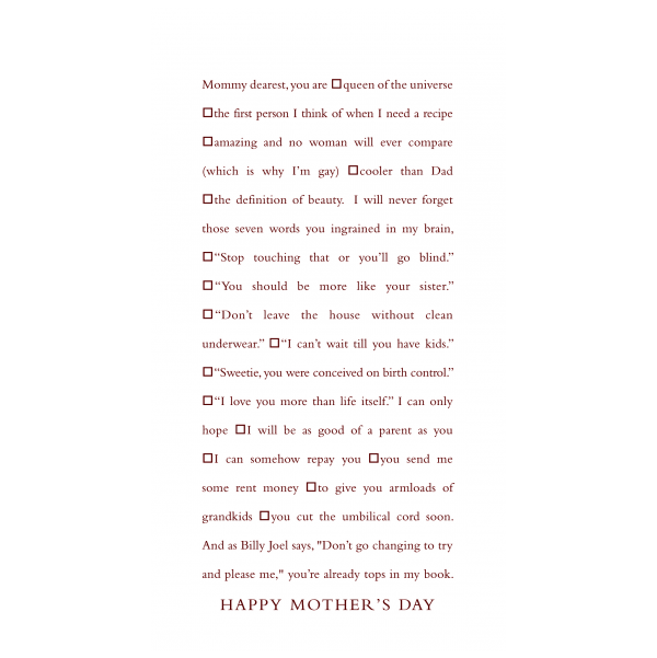 Happy Mother's Day greeting card from the Clever Cards collection.