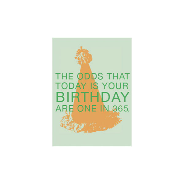 Birthday greeting card from the Respondables collection.