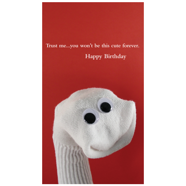 Quiplip Cute Birthday Greeting Card From The Sock Ems Collection