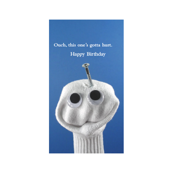 Quiplip Funny Birthday Card Greeting Card From The Sock Ems Collection