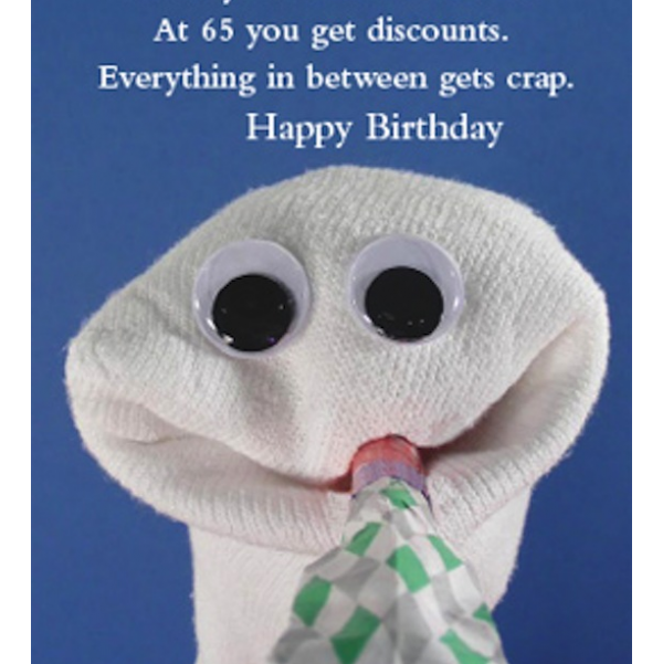 Quiplip Birthday Crap Card Greeting Card From The Sock Ems Collection