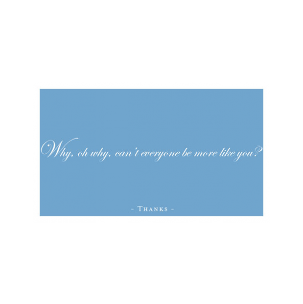 Thank you Card greeting card from the Semimentals collection.