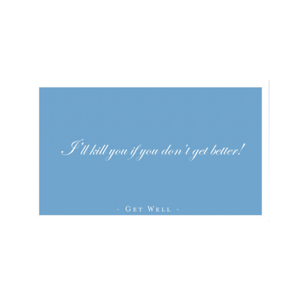 Funny Get Well Card greeting card from the Semimentals collection.