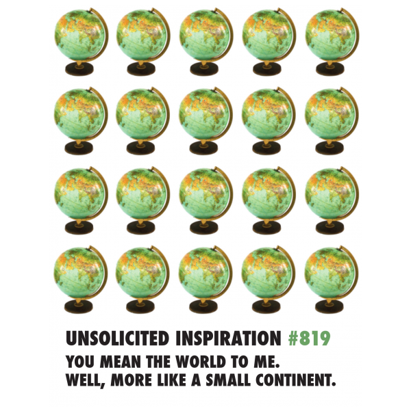 World Friendship, Thank you, Birthday greeting card from the Unsolicited Inspirations collection.