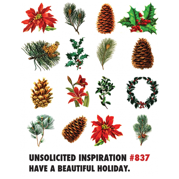 Beautiful Christmas greeting card from the Unsolicited Inspirations collection.